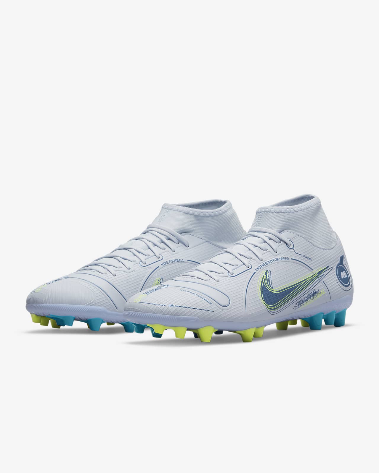 nike superfly 8 academy ag 男/女人造草地足球鞋
