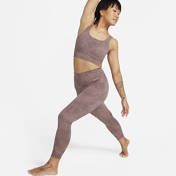 NIKE 耐吉】緊身褲Yoga 7/8 Leggings 高腰黑吸濕快乾瑜珈內搭運動