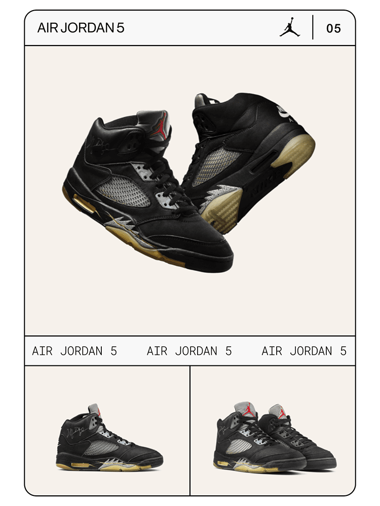 NIKEポスター AIRJORDAN5 オリジナル 90's DeadStock Air Jordan 5 复刻版和元年款典藏系列-NIKE 中文官方网站