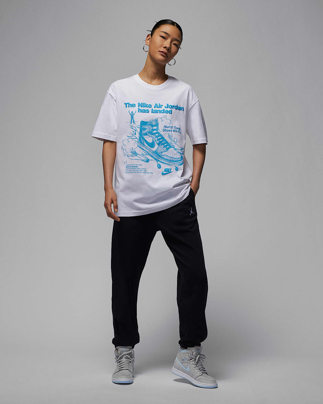 Jordan 女子Oversize 风印花T恤-NIKE 中文官方网站