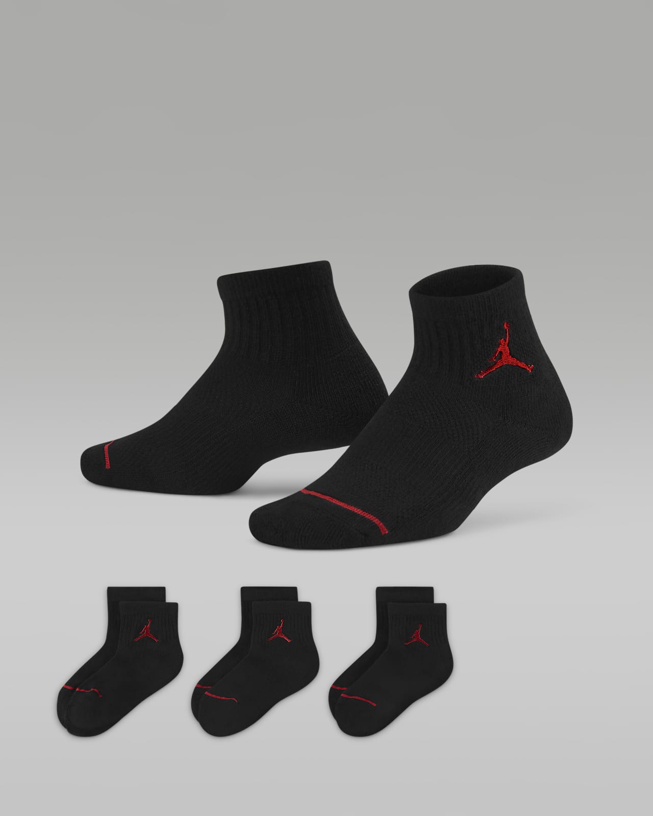 Jordan 幼童运动短袜（3 双）