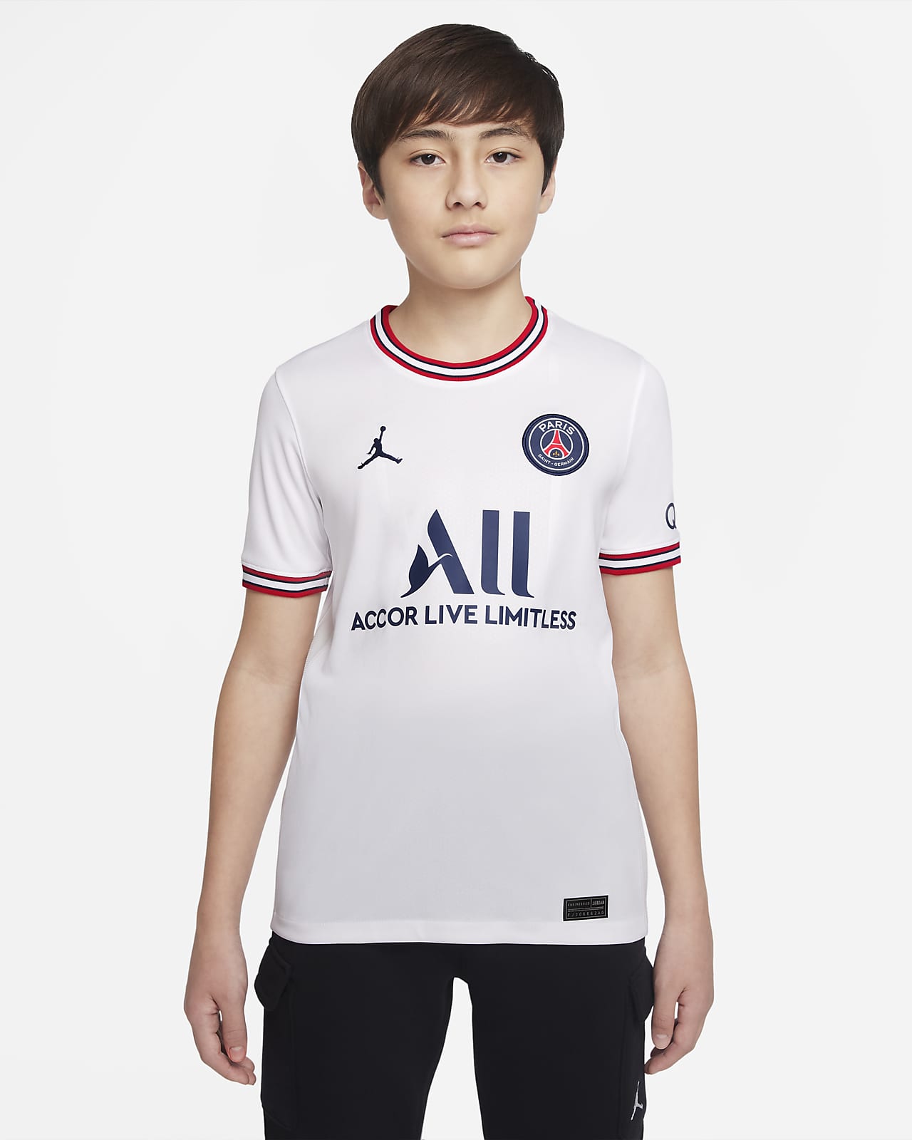 2022/23 赛季巴黎圣日耳曼第四球衣球迷版 Jordan Dri-FIT 大童足球球衣