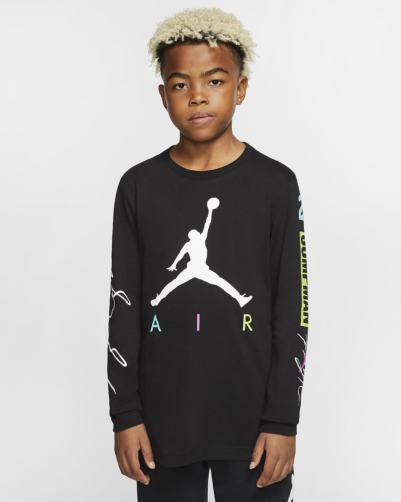 Jordan Jumpman 大童（男孩）长袖T恤