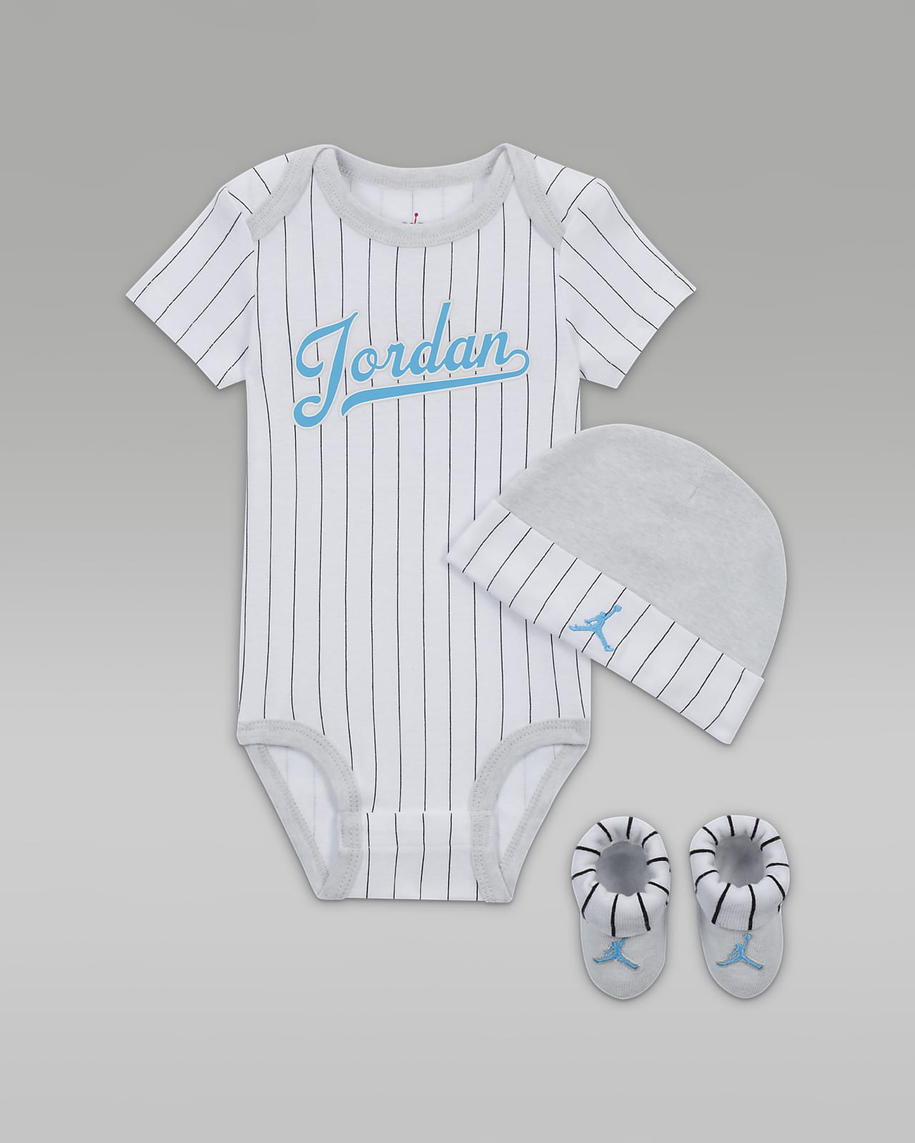Jordan MVP 婴童连体衣、针织帽和学步袜套装