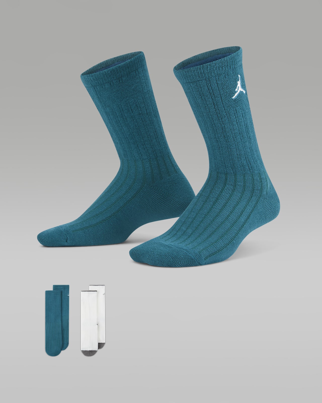 Jordan 大童中筒运动童袜（2 双）-NIKE 中文官方网站
