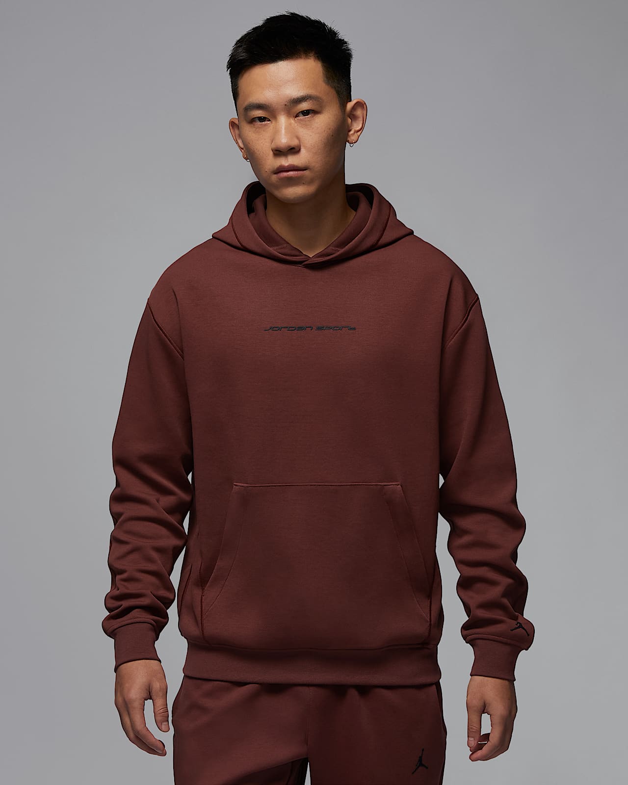 Jordan Sport Hoop Fleece Dri-FIT 男子速干针织套头连帽衫
