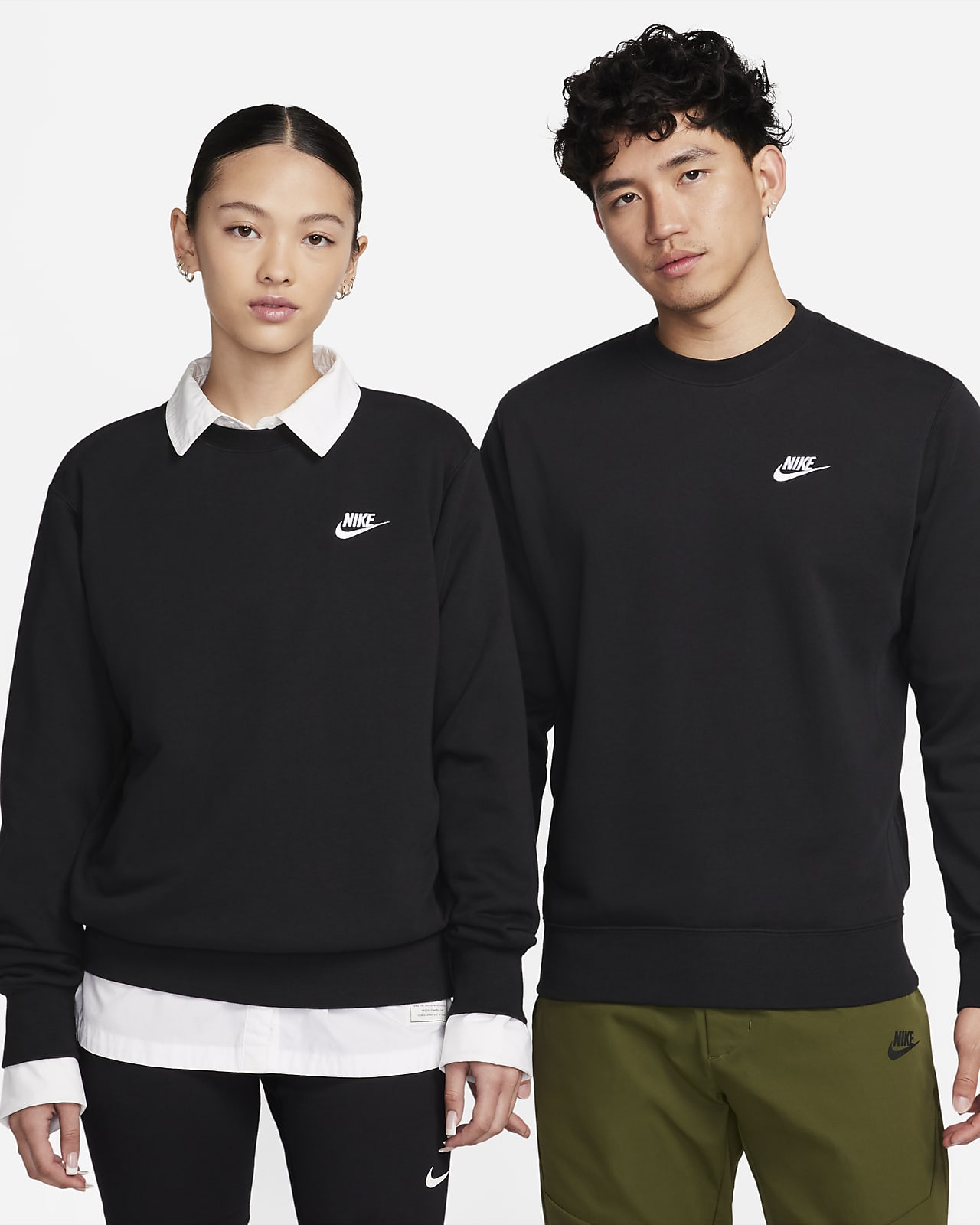 Nike Sportswear Club 男子法式毛圈圆领上衣