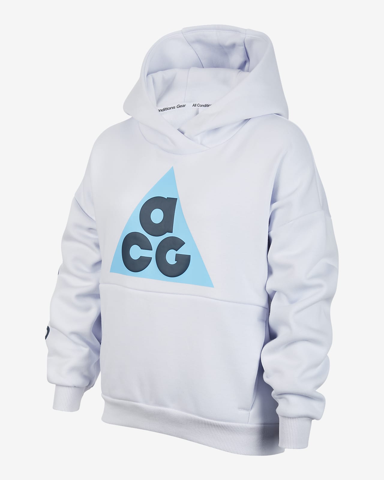 Nike ACG Icon Fleece 大童加绒户外套头连帽衫