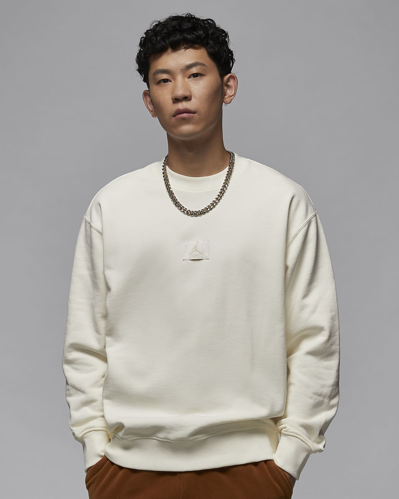 Jordan Flight Fleece 男子薄绒圆领运动衫