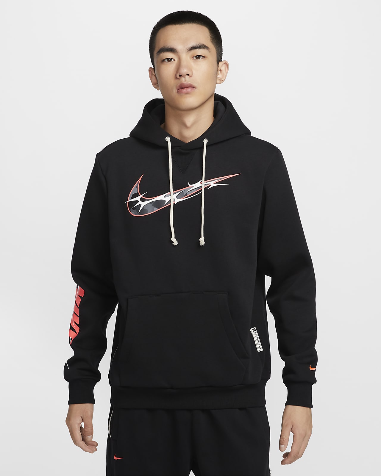 Nike Standard Issue Therma-FIT 男子加绒篮球套头连帽衫