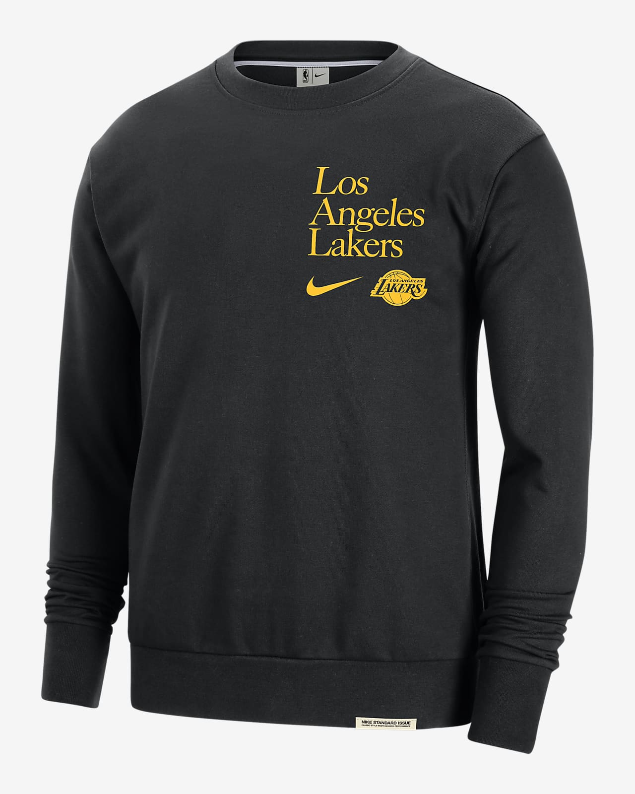 洛杉矶湖人队 Standard Issue Nike Dri-FIT NBA 男子速干圆领运动衫