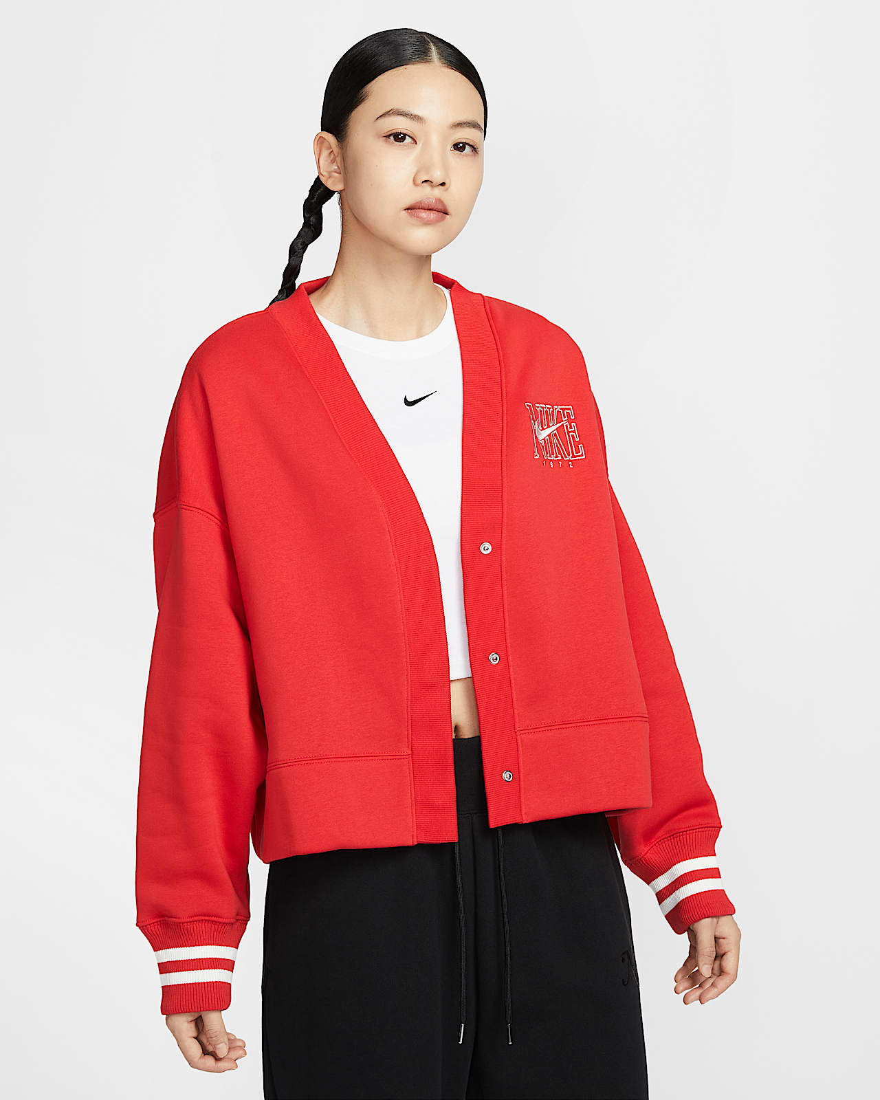 Nike Sportswear Phoenix Fleece 女子Oversize 风加绒图案开衫-NIKE 中文官方网站