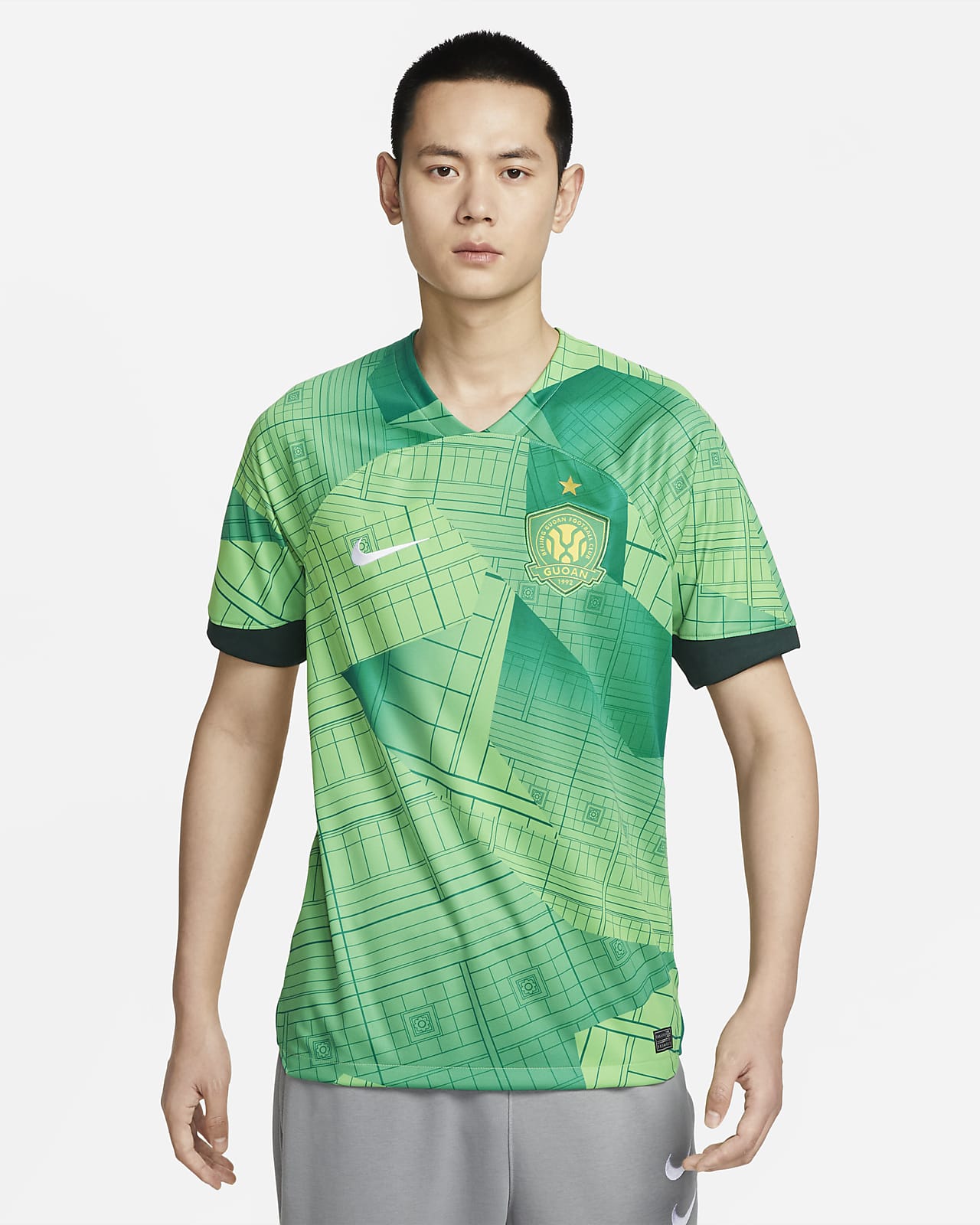 北京国安主场球迷版Nike Dri-FIT 男子足球球衣-NIKE 中文官方网站