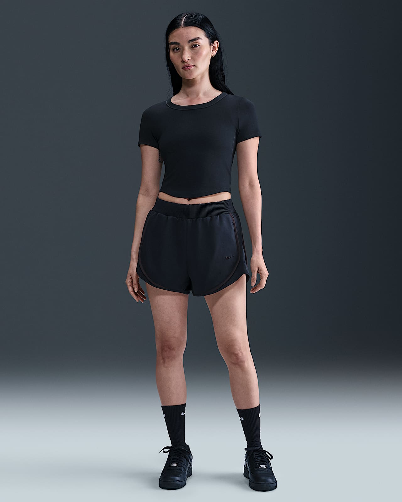 Nike Sportswear Collection 女子中腰斜纹短裤