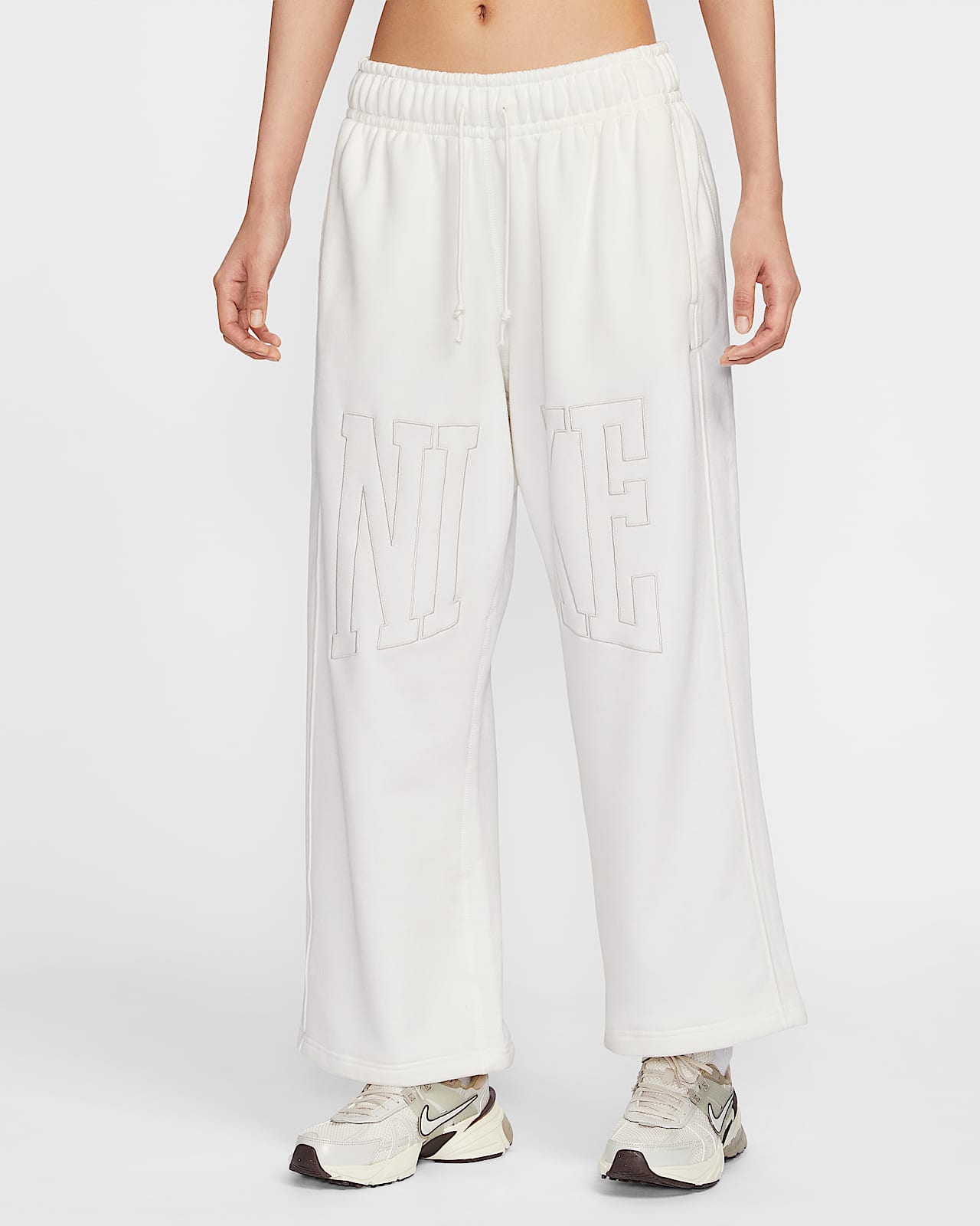 Nike Sportswear 女子中腰 Oversize 风直筒法式毛圈长裤