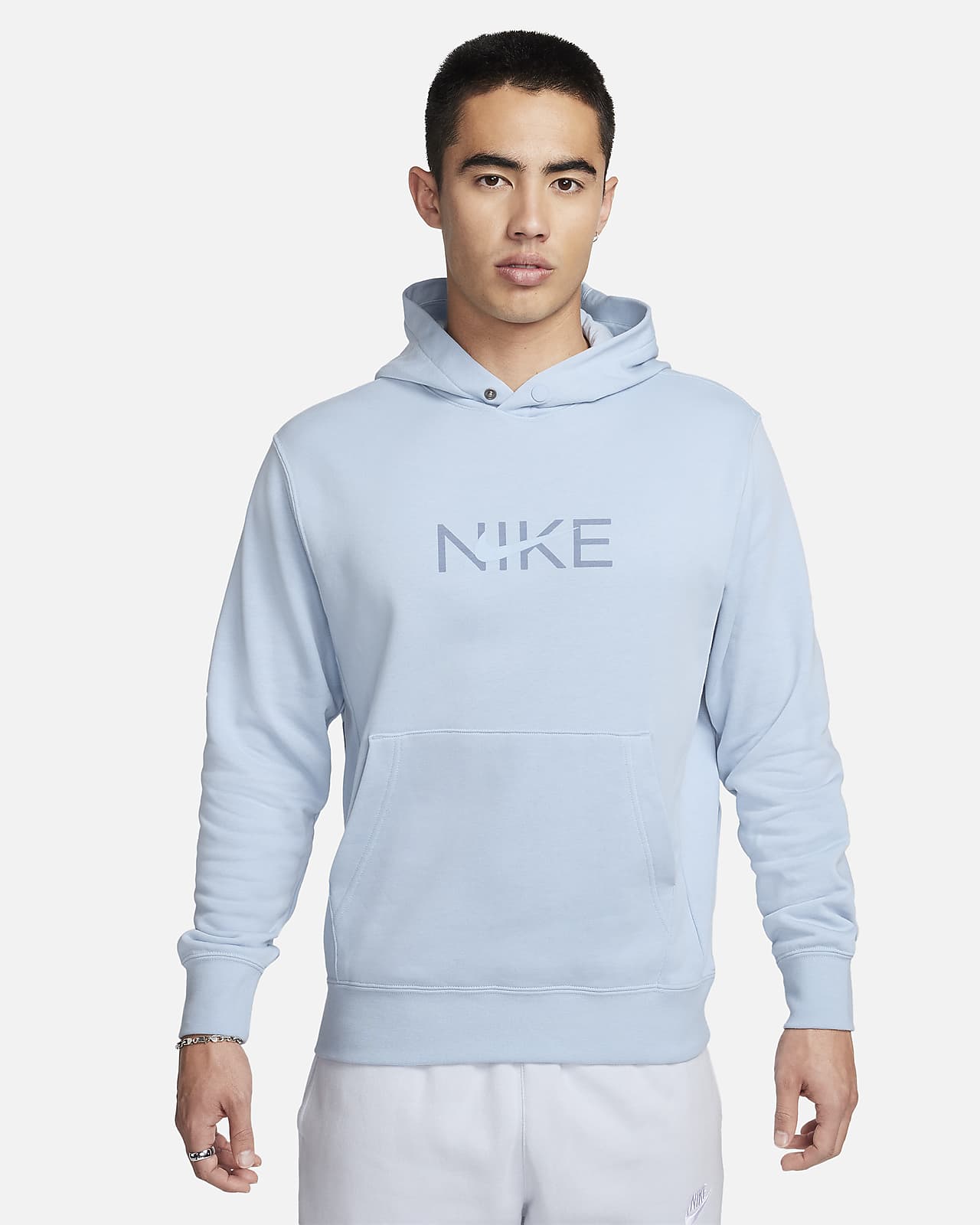 Nike Sportswear 男子法式毛圈套头连帽衫