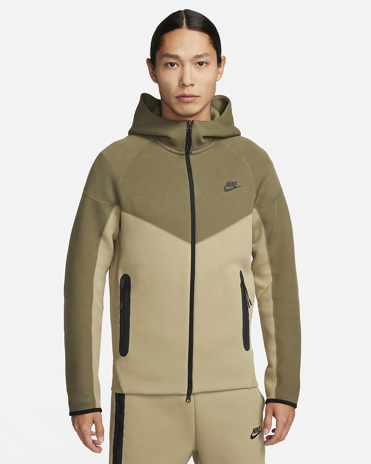 Nike Sportswear Tech Fleece Windrunner 男子全长拉链开襟连帽衫-NIKE