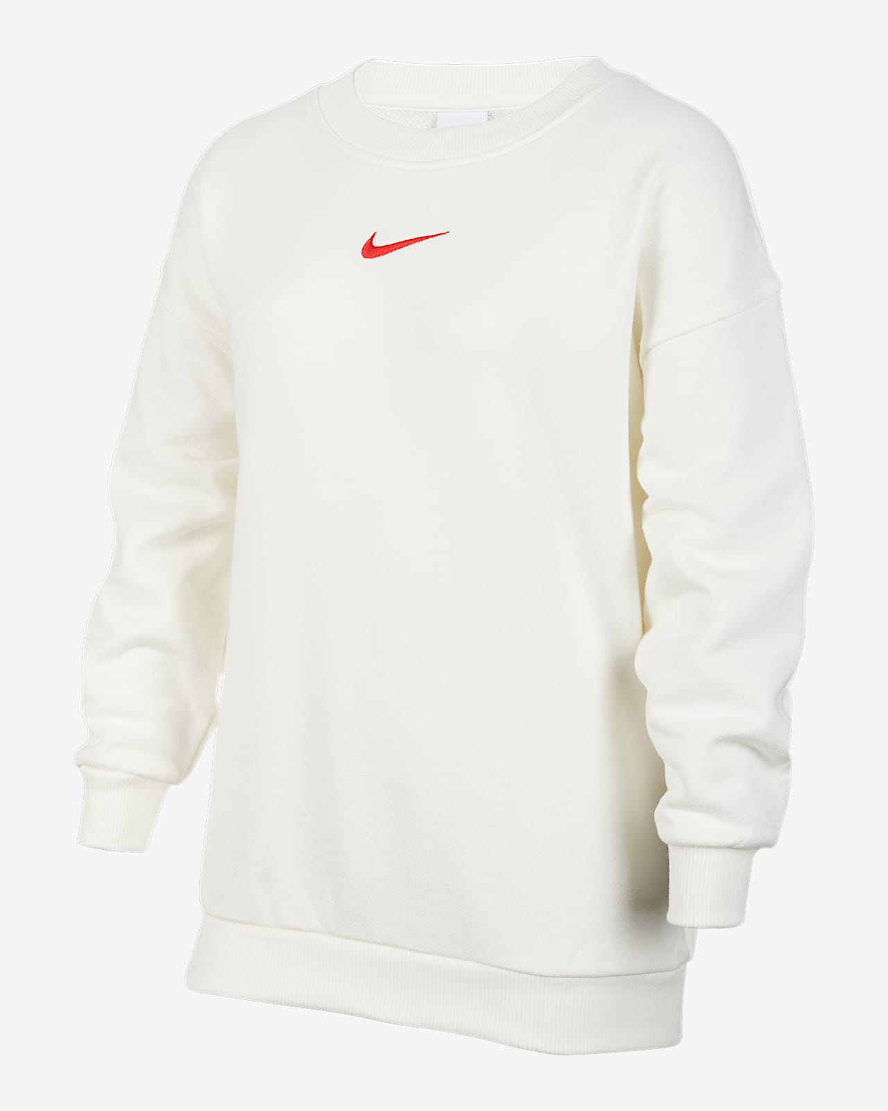 Nike Sportswear Club 耐克灵蛇迎新系列大童（女孩）Oversize 风针织圆领运动衫-NIKE 中文官方网站
