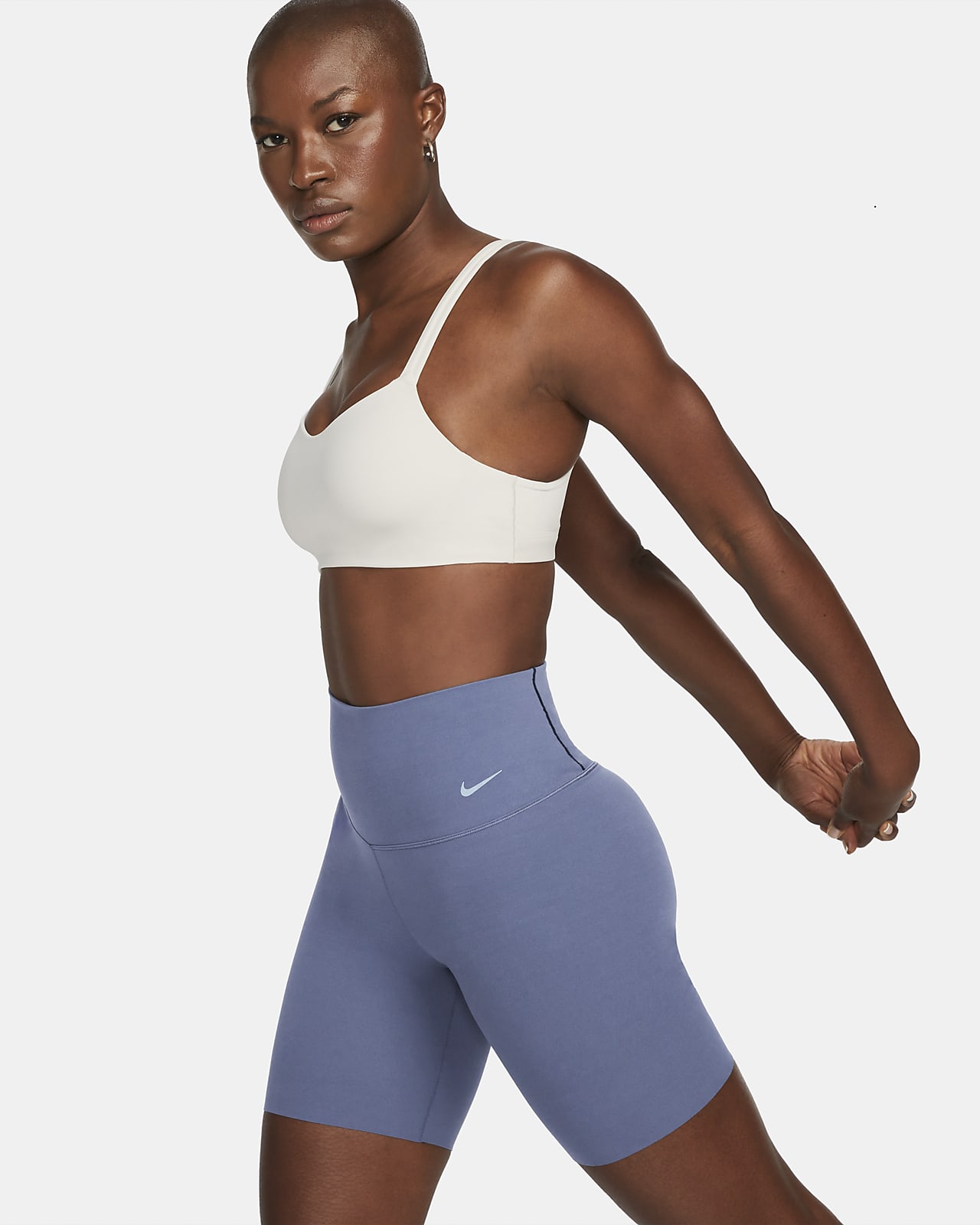 Nike Zenvy 放空系列女子低强度包覆速干高腰骑行短裤