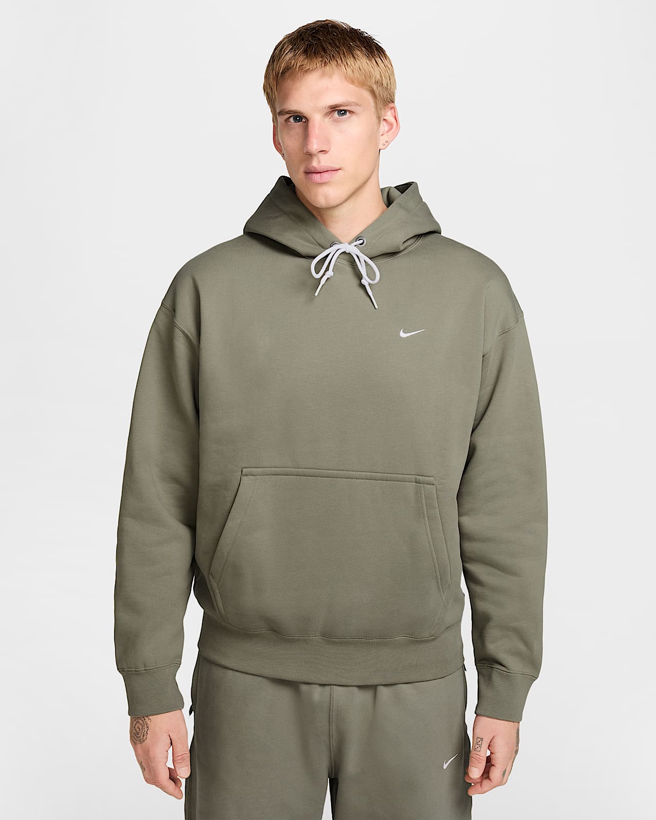 Nike Solo Swoosh 男子加绒套头连帽衫