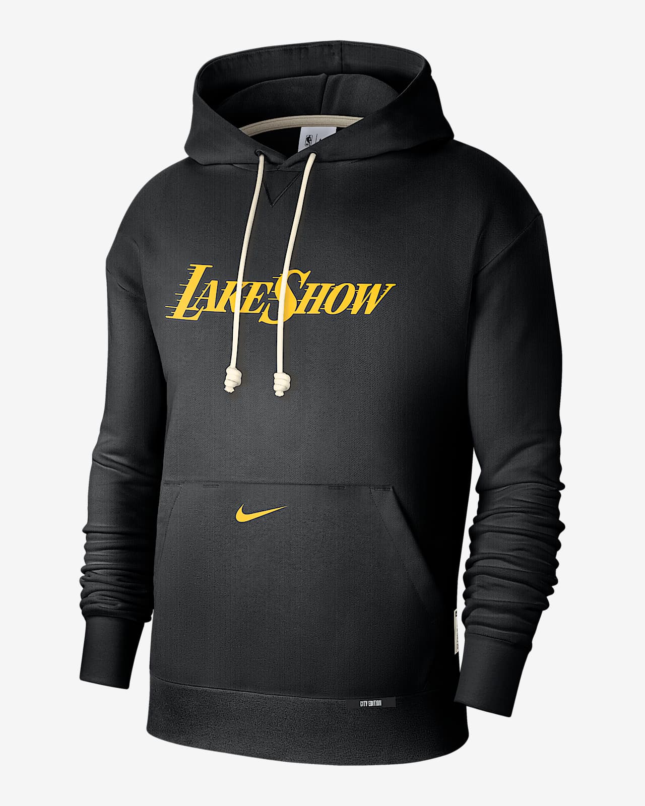 洛杉矶湖人队 Standard Issue Courtside Nike Dri-FIT 男子速干连帽衫