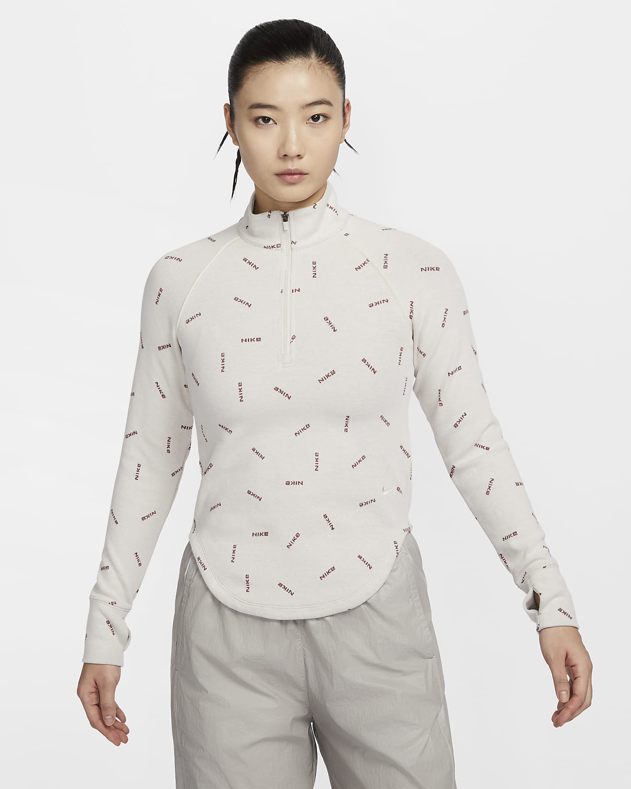 Nike Sportswear Collection 女子修身长袖标志上衣
