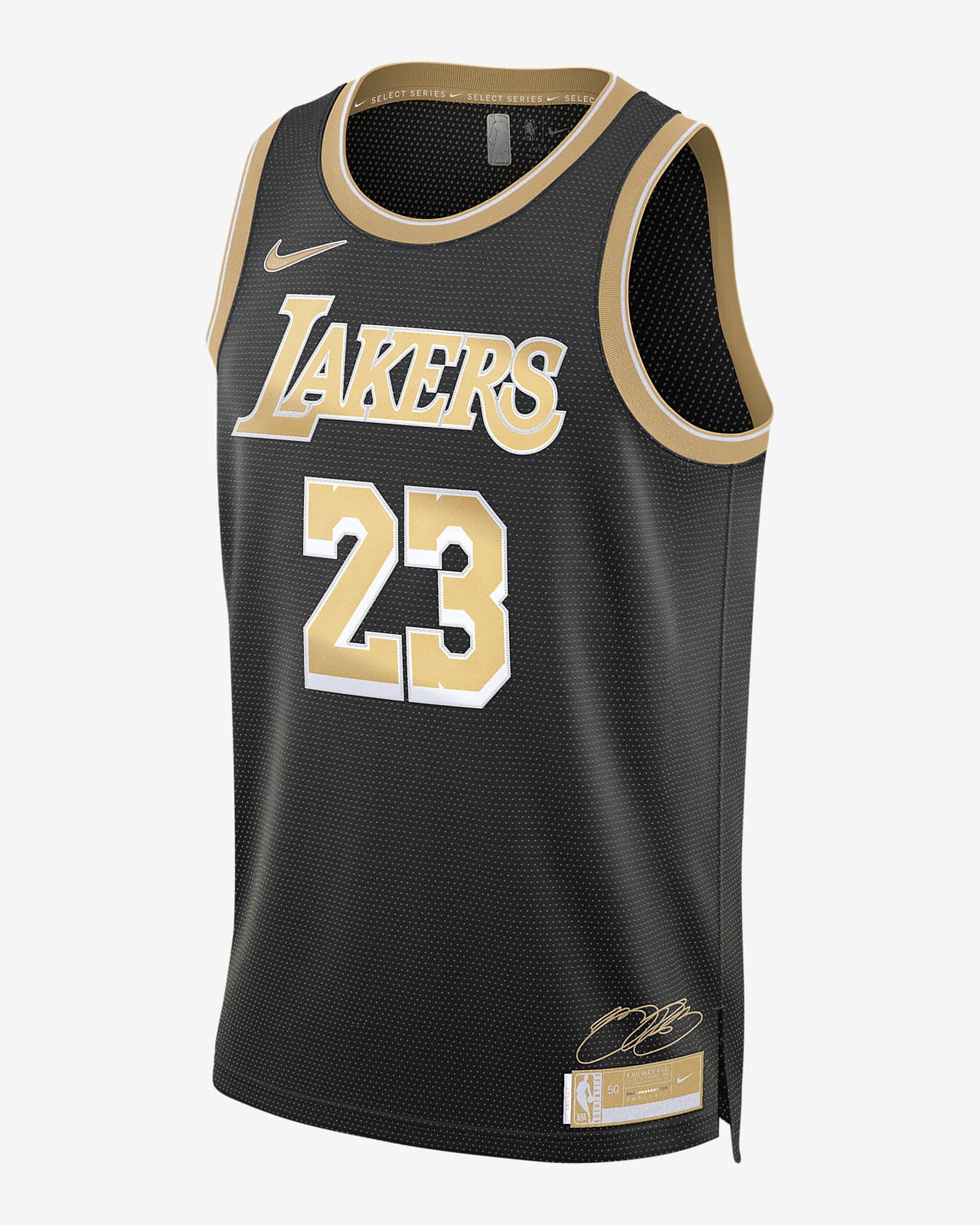 2024 赛季洛杉矶湖人队 (LeBron James) Select Series Nike Dri-FIT NBA Jersey 男子速干球衣