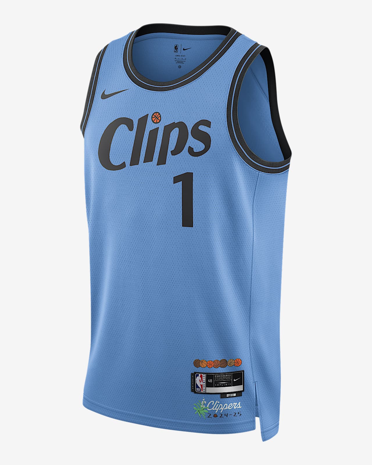 2024/25 赛季洛杉矶快船队 (James Harden) City Edition Nike Dri-FIT NBA Swingman Jersey 男子速干球衣