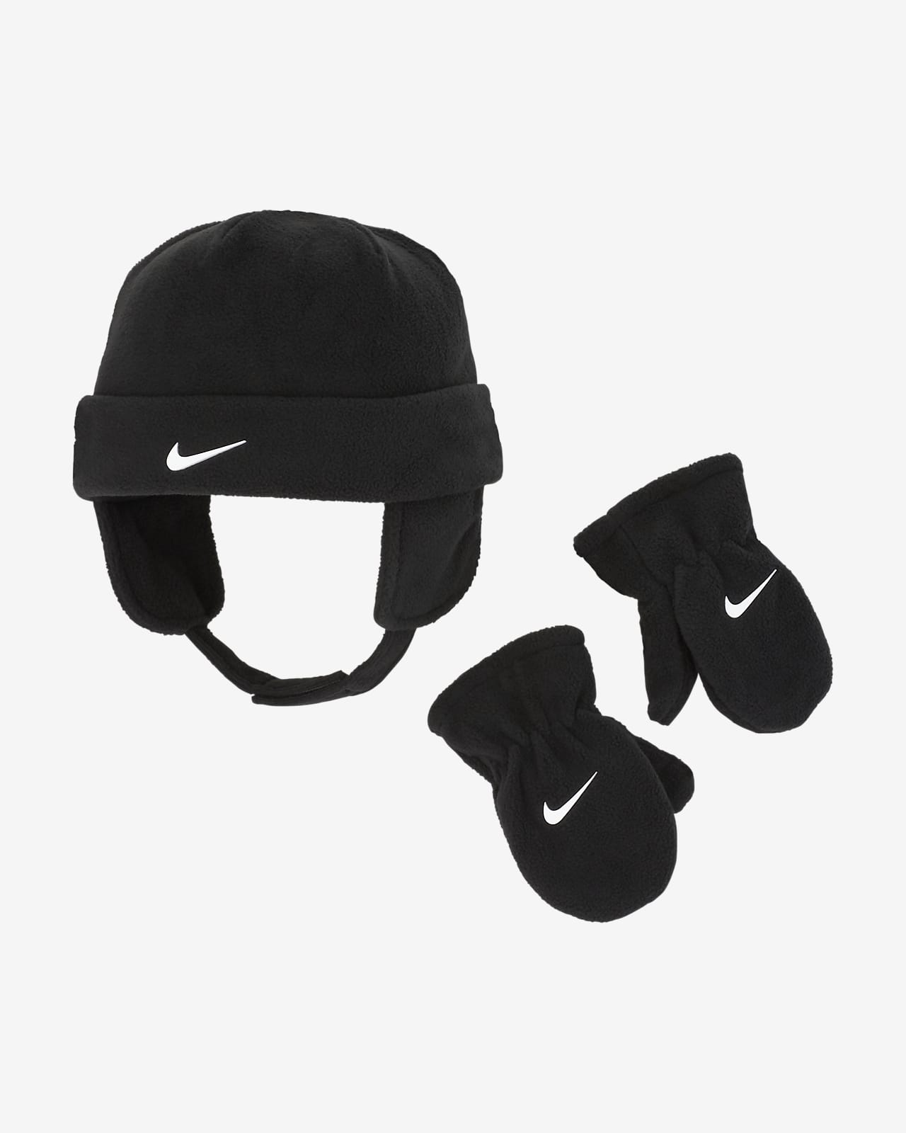 Nike 婴童摇粒绒运动帽和连指手套套装