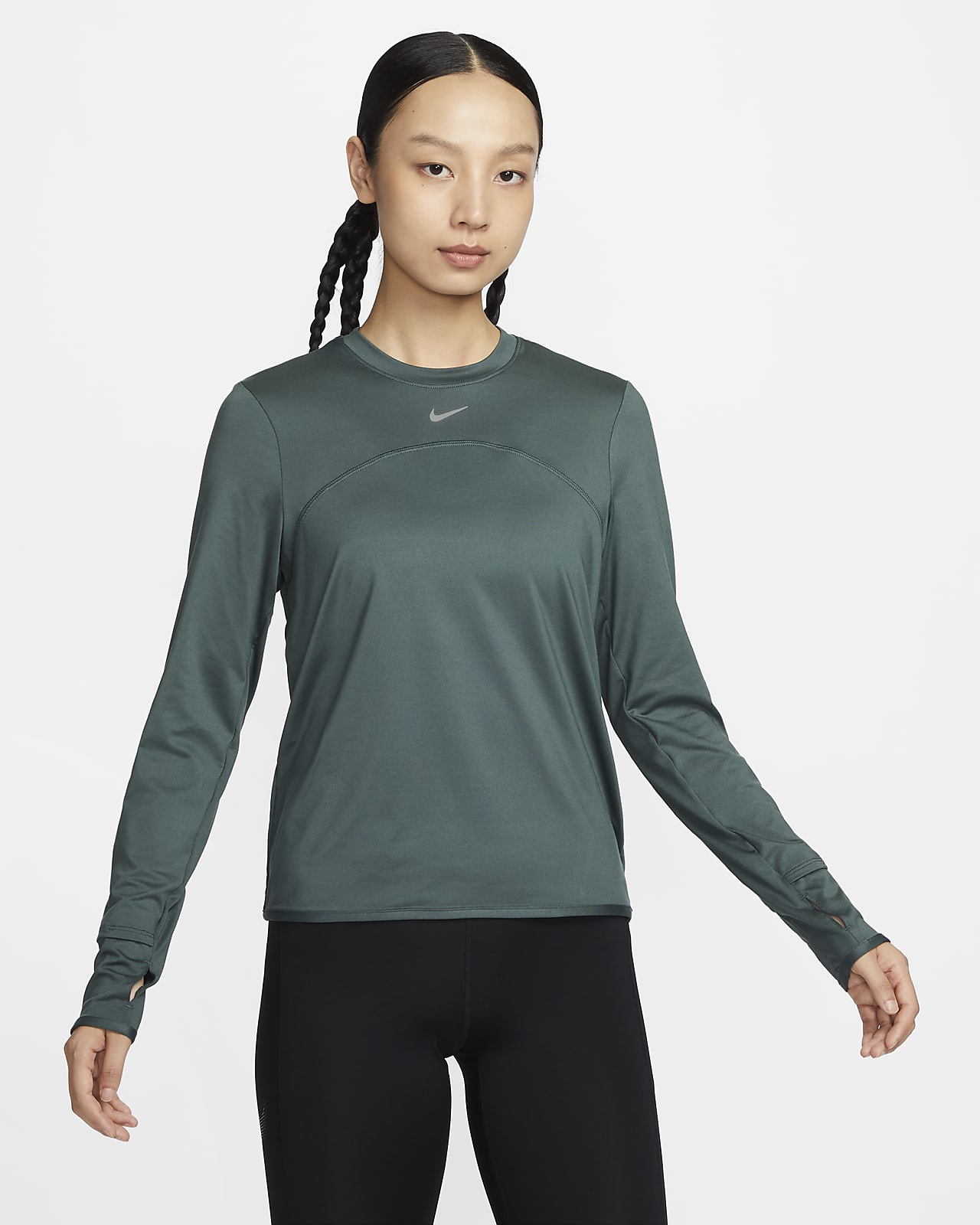 Nike Dri-FIT Swift Element UV 女子防晒速干圆领跑步上衣