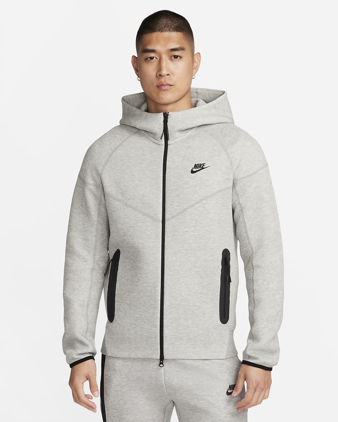 Nike Sportswear Tech Fleece Windrunner 男子全长拉链开襟连帽衫-NIKE