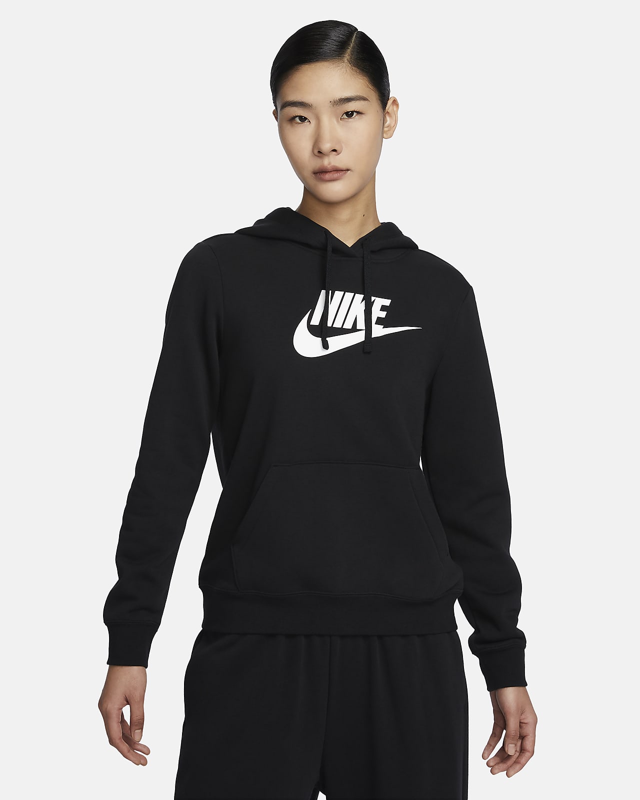 Nike Sportswear Club Fleece 女子薄绒标志套头连帽衫