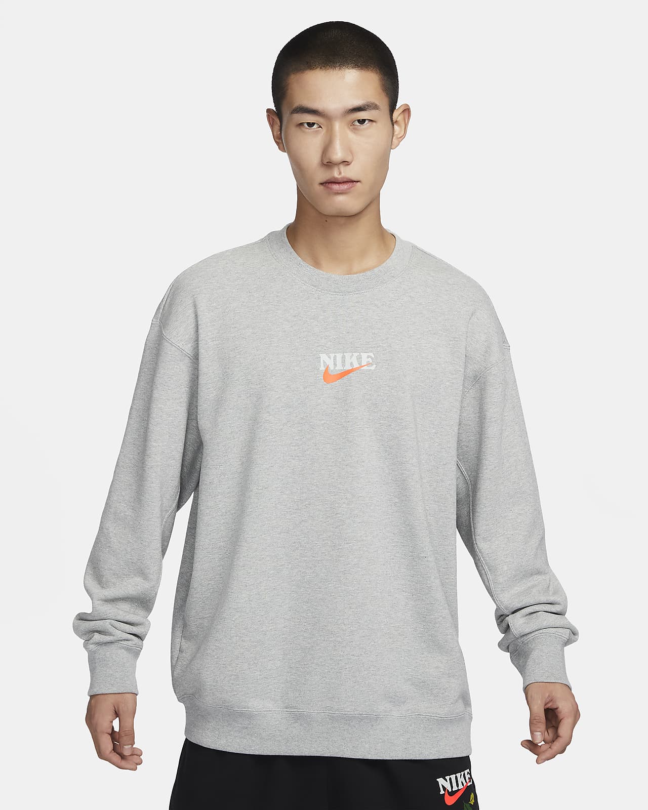 Nike Sportswear 男子圆领法式毛圈运动衫