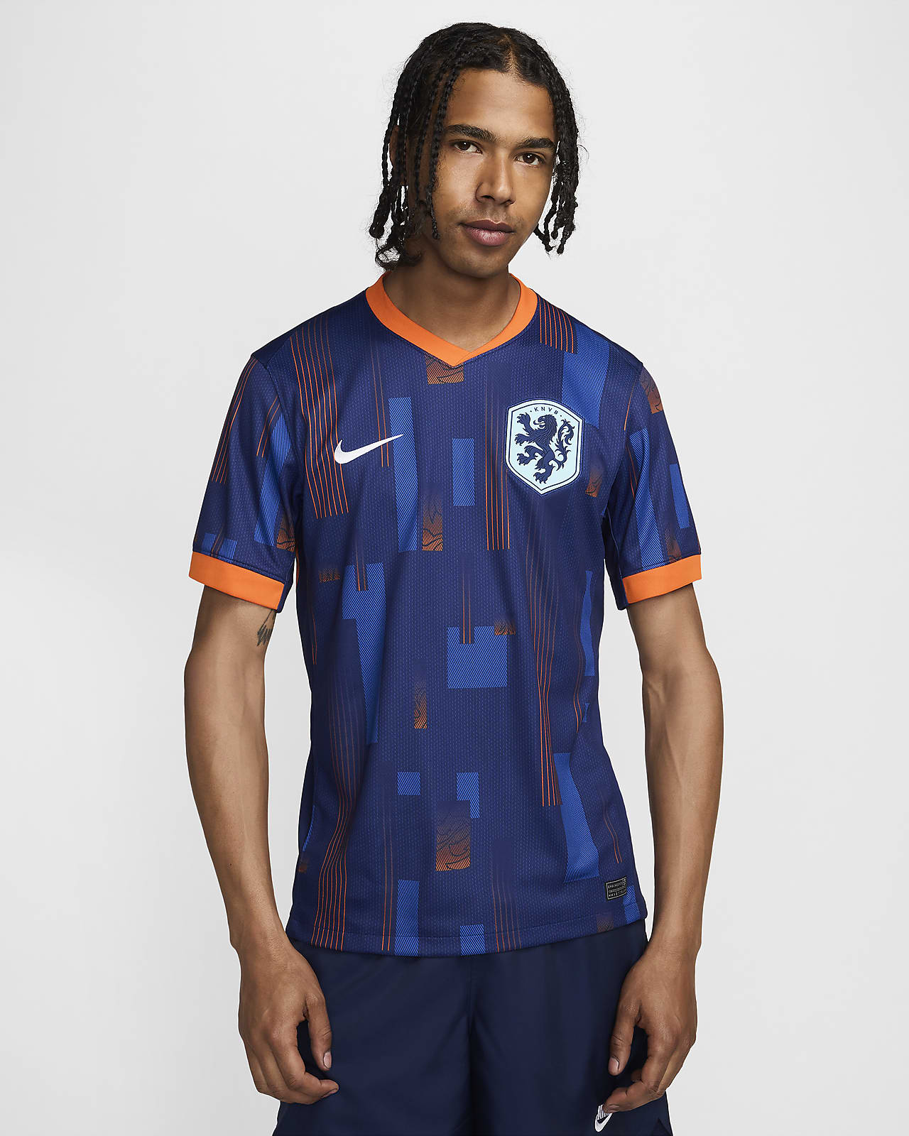 2024/25 赛季荷兰队客场球迷版 Nike Dri-FIT 男子速干足球球衣