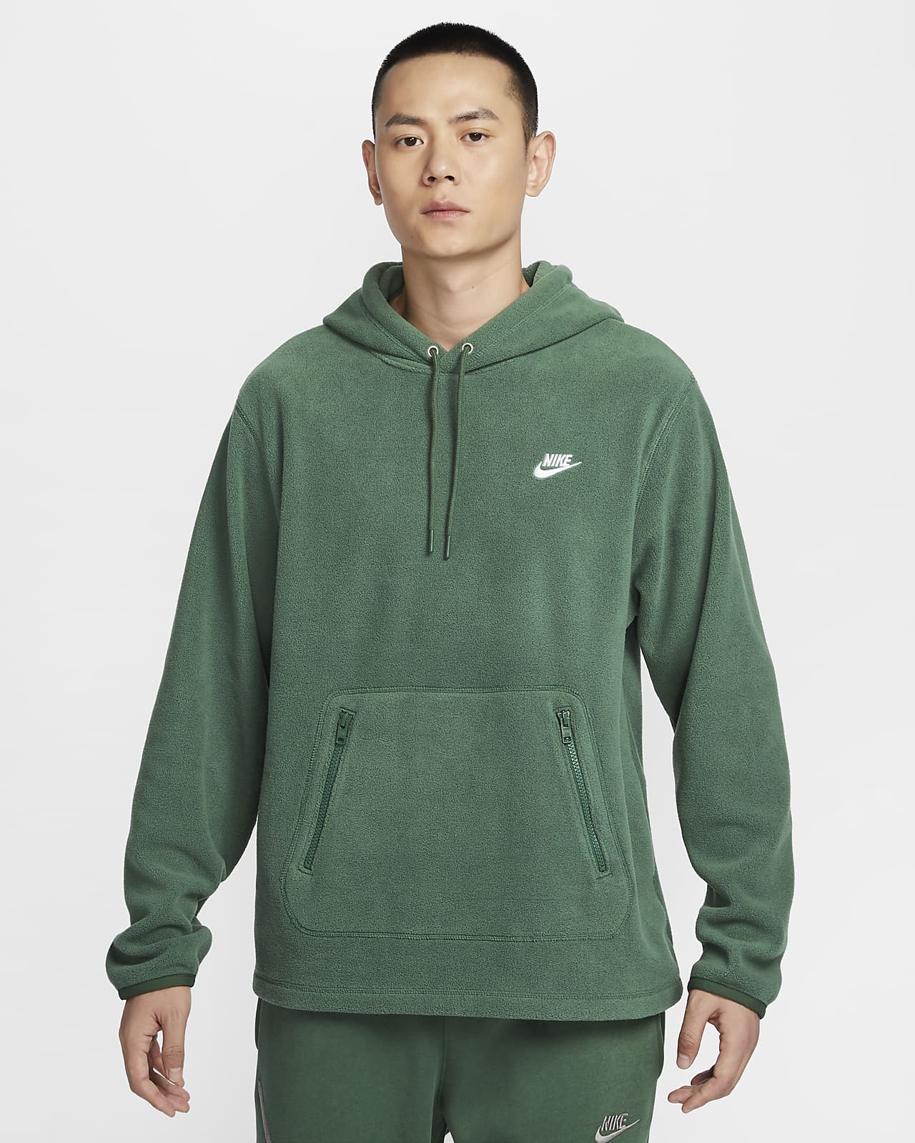Nike Club 男子冬季款摇粒绒套头连帽衫