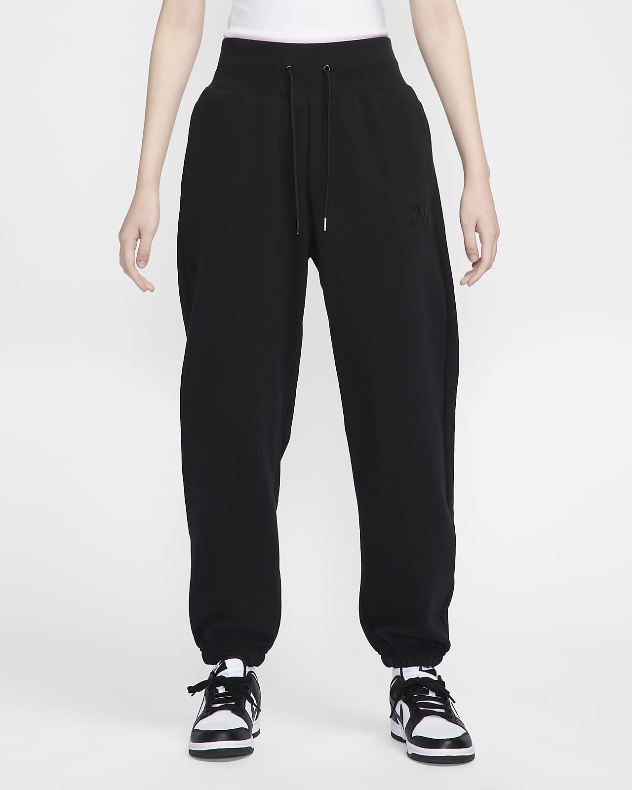 Nike Sportswear Phoenix Fleece 女子高腰 Oversize 风薄绒运动裤直筒裤