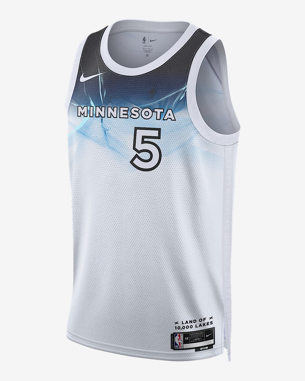 2024/25 赛季明尼苏达森林狼队 (Anthony Edwards) City Edition Nike Dri-FIT NBA Swingman Jersey 男子速干球衣