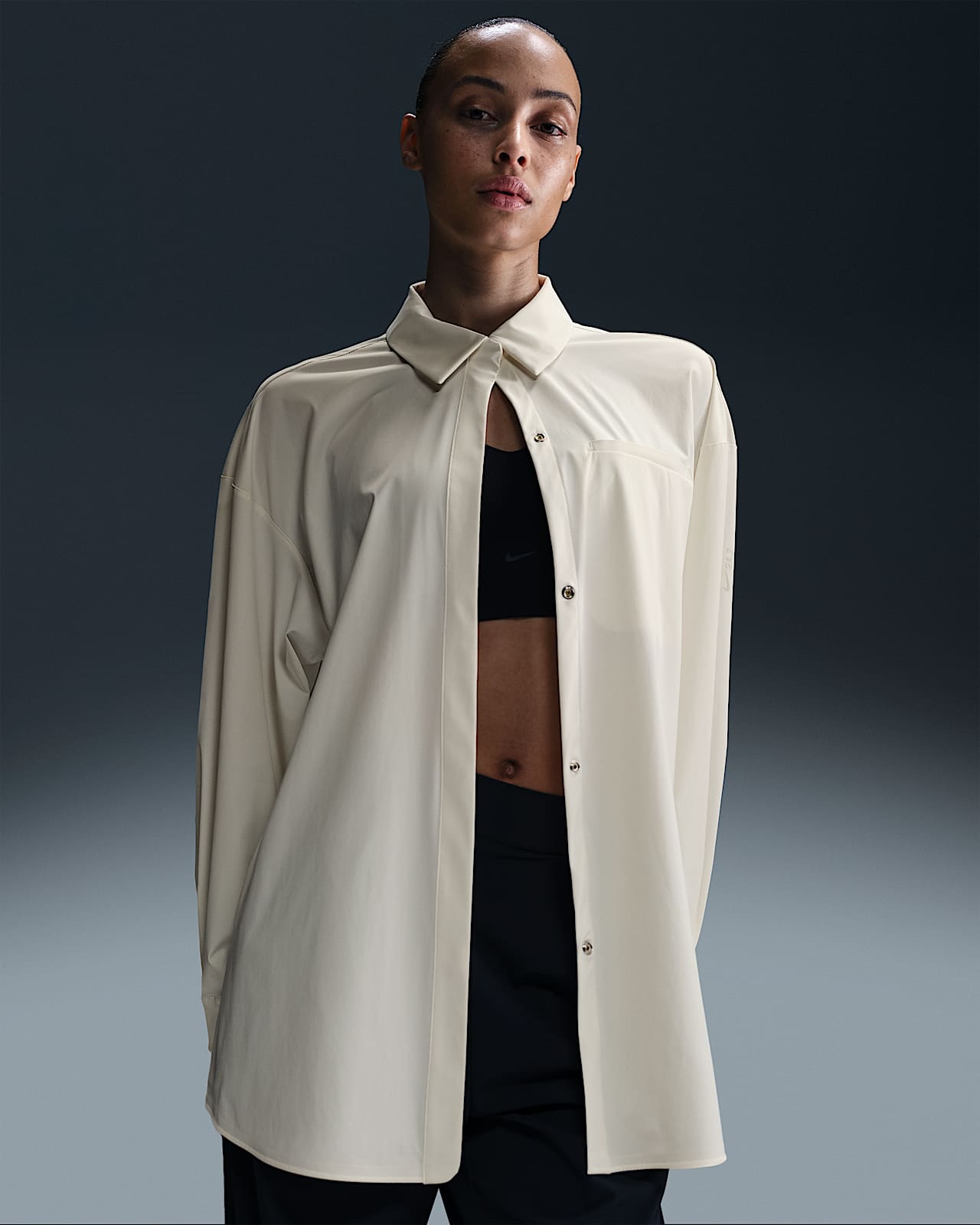 Nike 24.7 PerfectStretch Dri-FIT 女子 Oversize 风速干长袖上衣