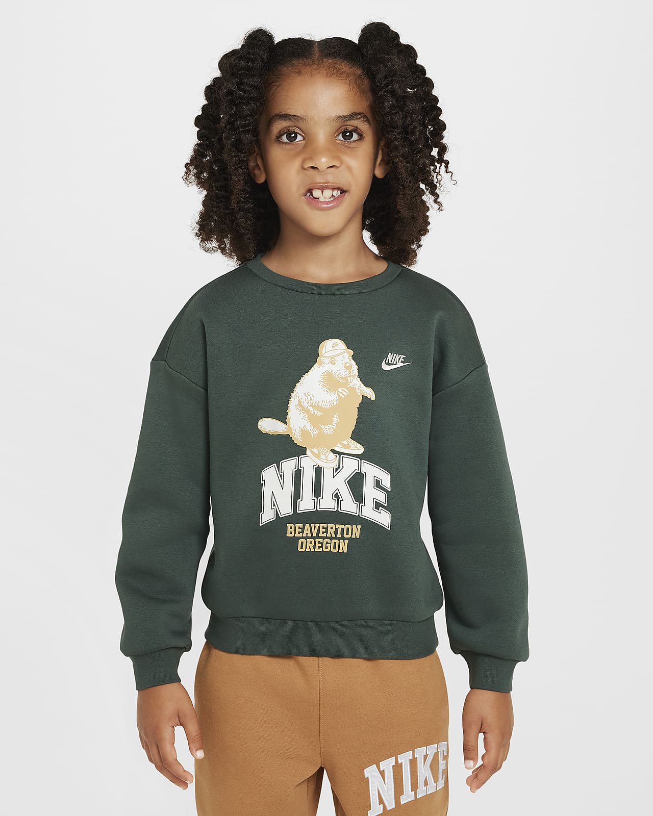 Nike Icon 幼童加绒圆领上衣