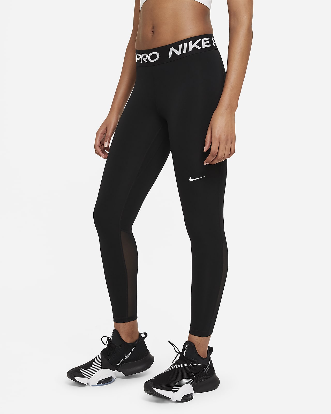 nike pro 女子中腰训练紧身裤