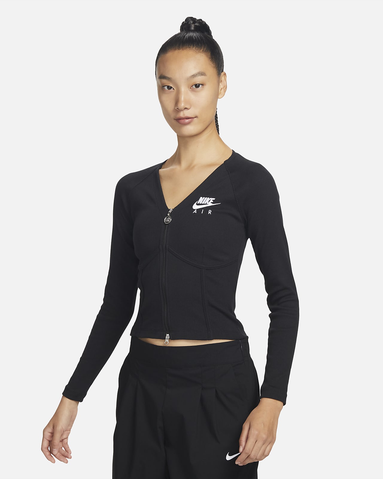Nike Sportswear 女子长袖拉链开襟上衣鱼骨衣