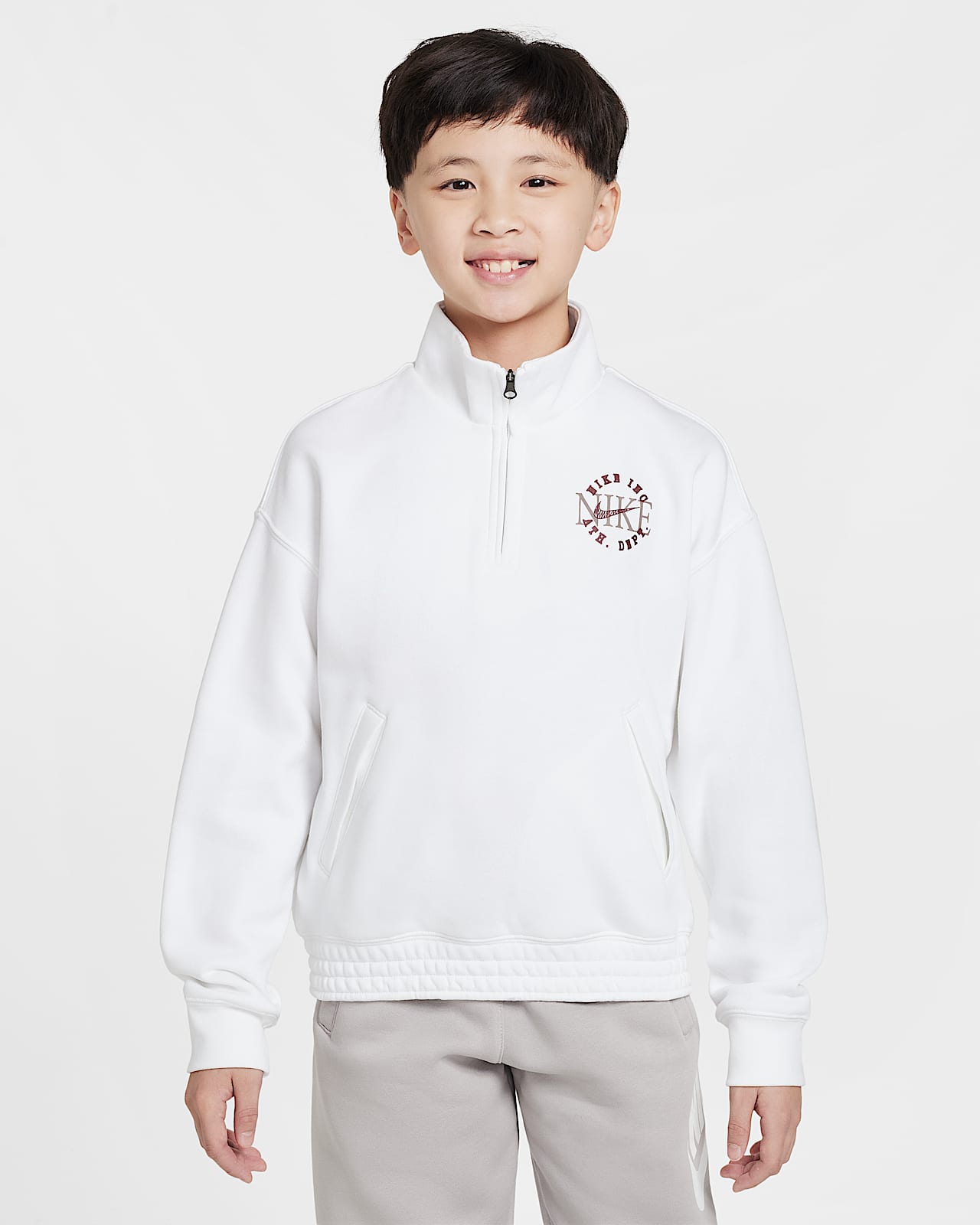 Nike Culture of Basketball 大童（男孩）加绒套头运动衫