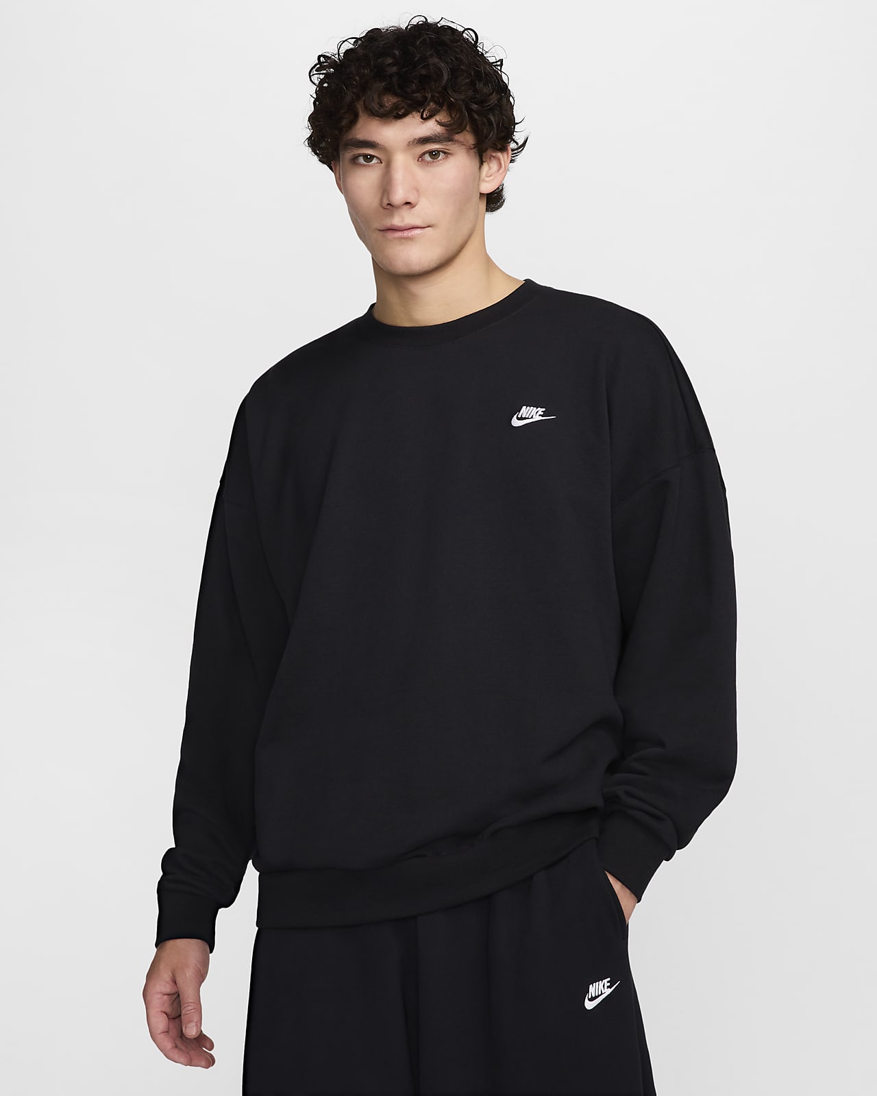 Nike Club Fleece 男子 Oversize 风法式毛圈圆领上衣