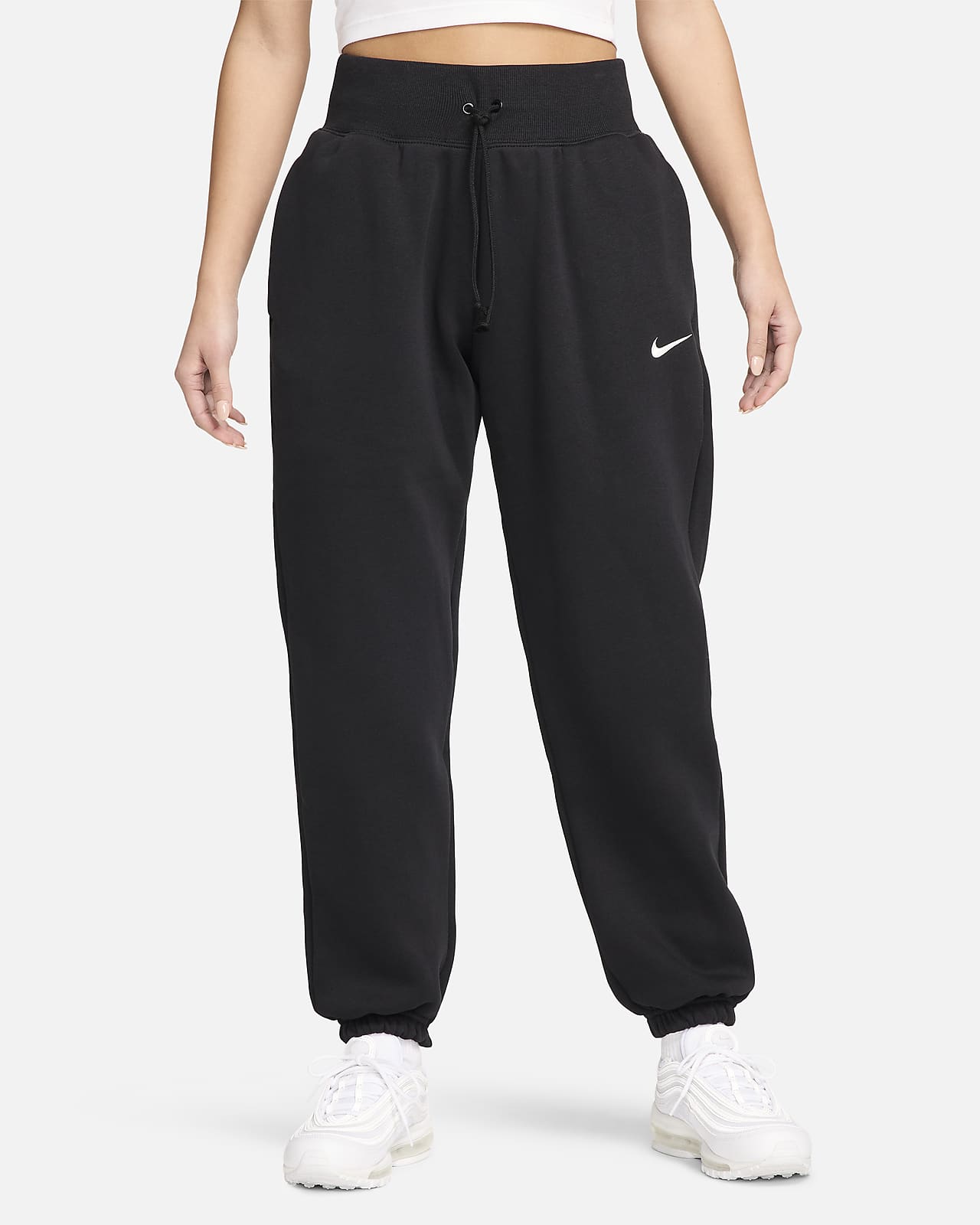 Nike Sportswear Phoenix Fleece 女子高腰 Oversize 风加绒运动裤