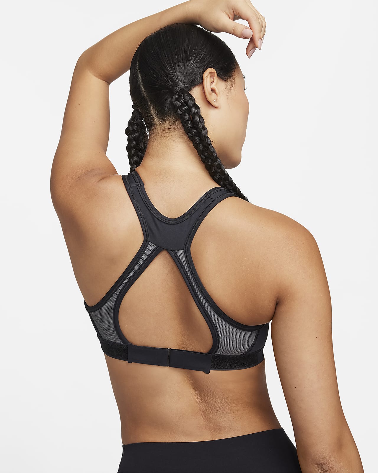 Nike Swoosh 女子高强度支撑速干衬垫可调节运动内衣