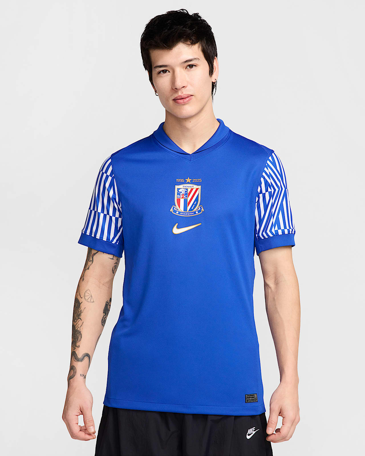 2025 赛季上海申花主场球迷版 Nike Dri-FIT 男子速干足球球衣