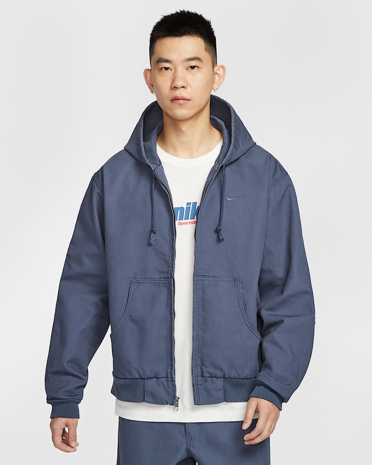 Nike Life 男子全长拉链开襟无衬里夹克