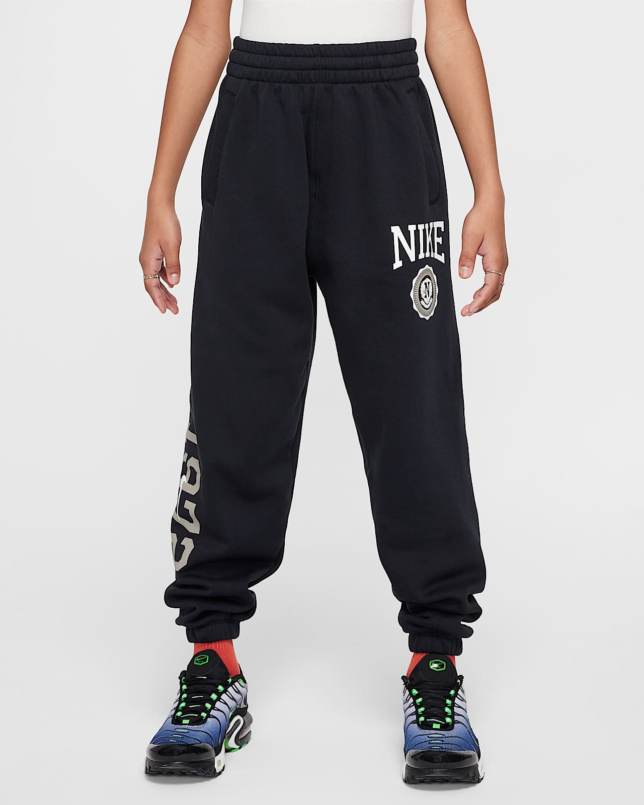 Nike Sportswear Club Fleece 大童（女孩）宽松加绒长裤
