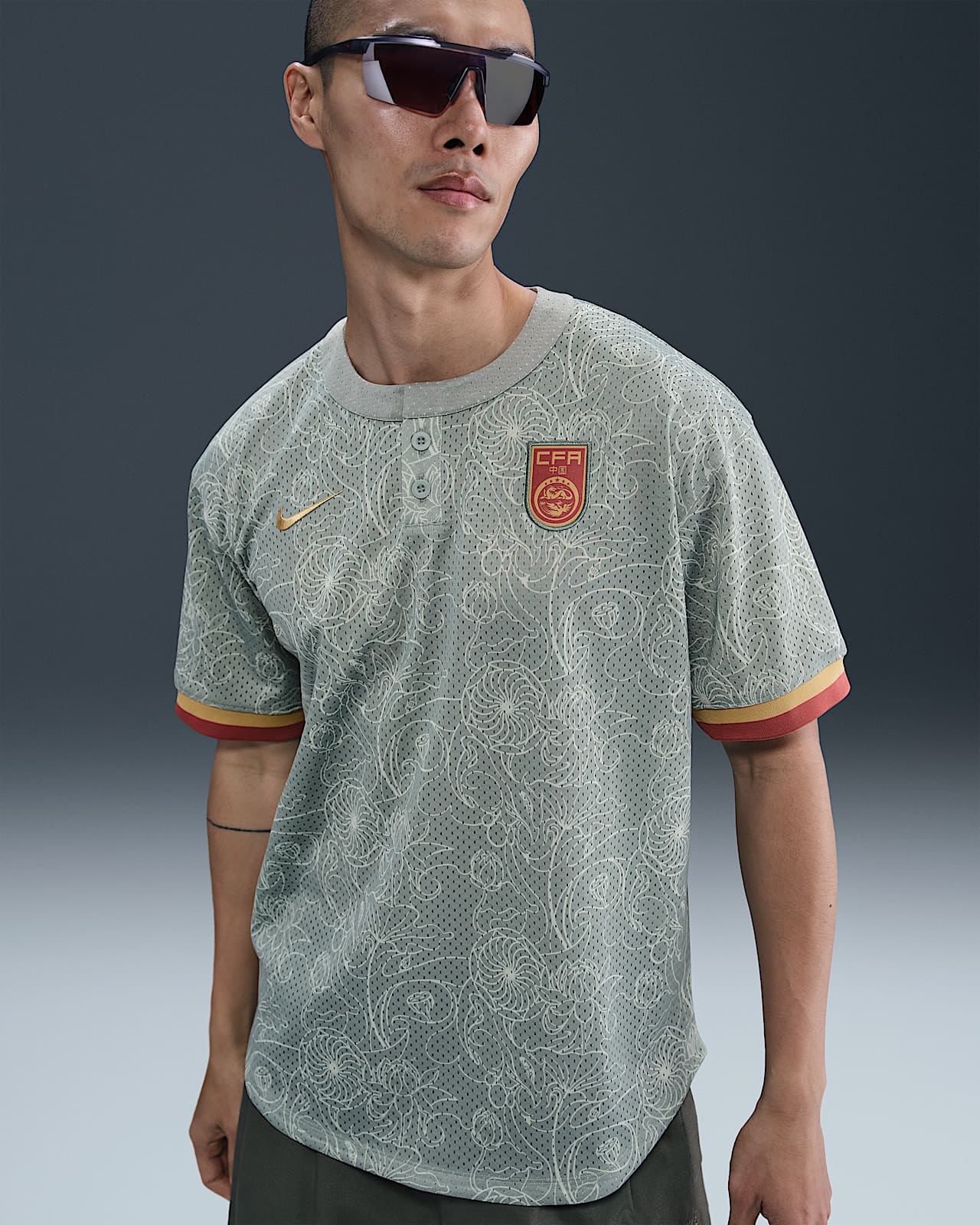 中国队 Authentics Nike 男子球衣