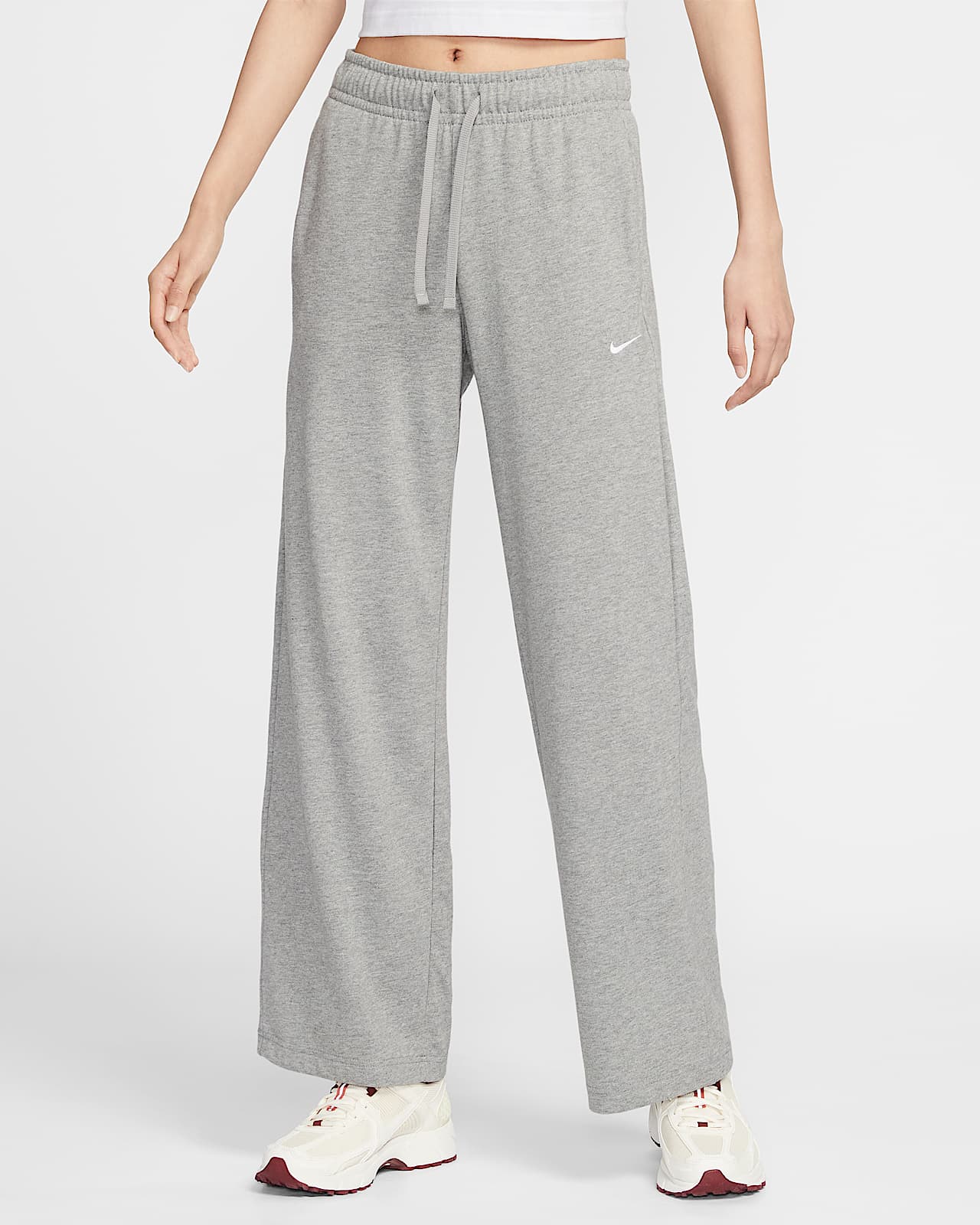 Nike Sportswear 女子针织中腰阔腿运动裤